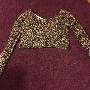 American Apparel long sleeved crop top