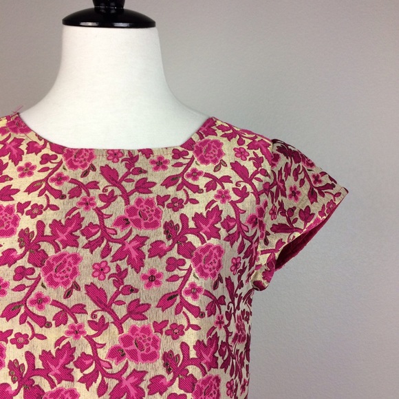 Peek pink and gold dress - Picture 3 of 4