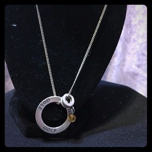 SUNWEST STERLING SILVER .925 NECKLACE W/CHARMS