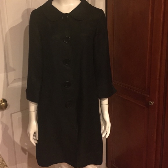 Black  5 Button Pea Coat