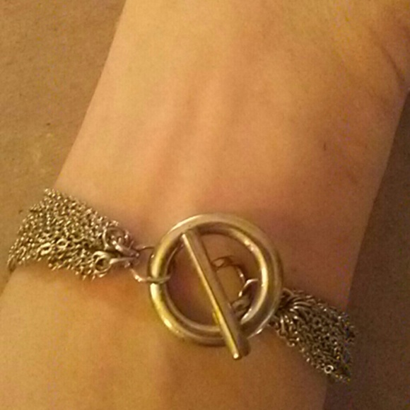 Heart silver chains braclet - Picture 2 of 4