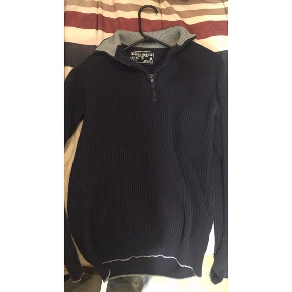 NAUTICA jeans quarter zip sweater NavyBlue