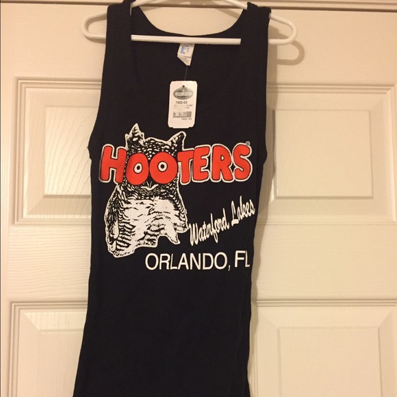 NWT Black Hooters Tank Top - Picture 2 of 4