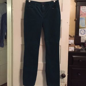 Talbots teal corduroy pants