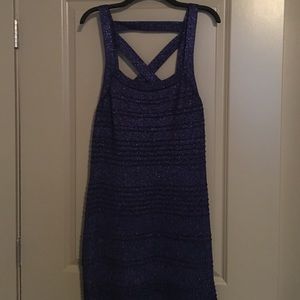Shimmery Sexy Blue Dress