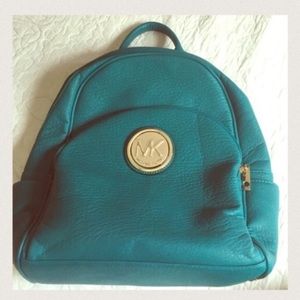 Blue Michael Kors bookbag