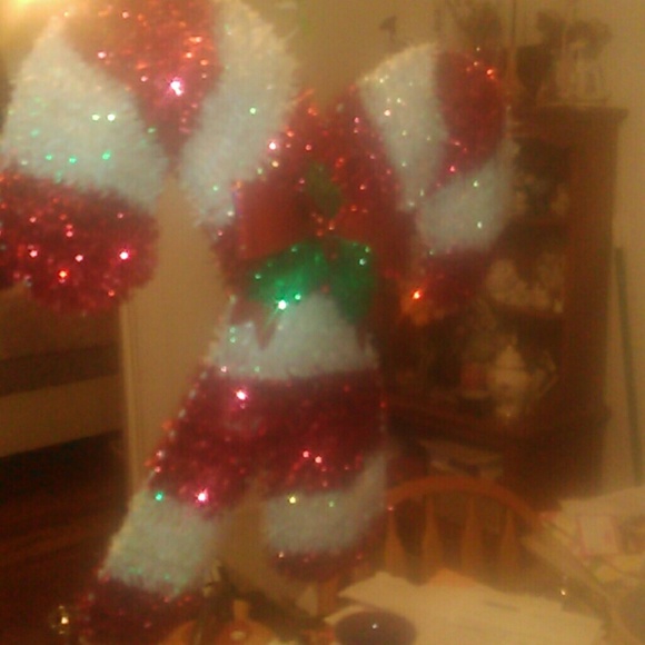 Double candy cane hanging display. 11/2 ft. Long.