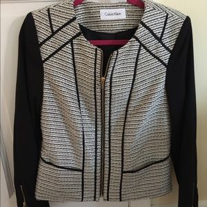 Calvin Klein Jacket / zip blazer size 8 NWOT
