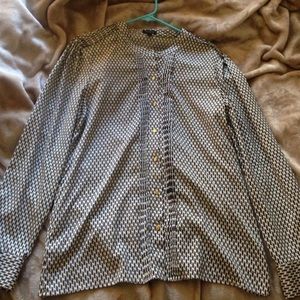 Ann Taylor Black and white shirt