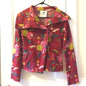Anthropologie Floral Jacket