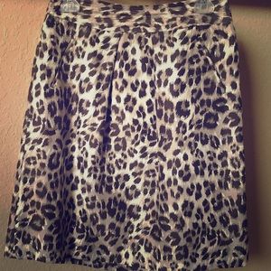 Super cute banana size 2 lepeord print skirt