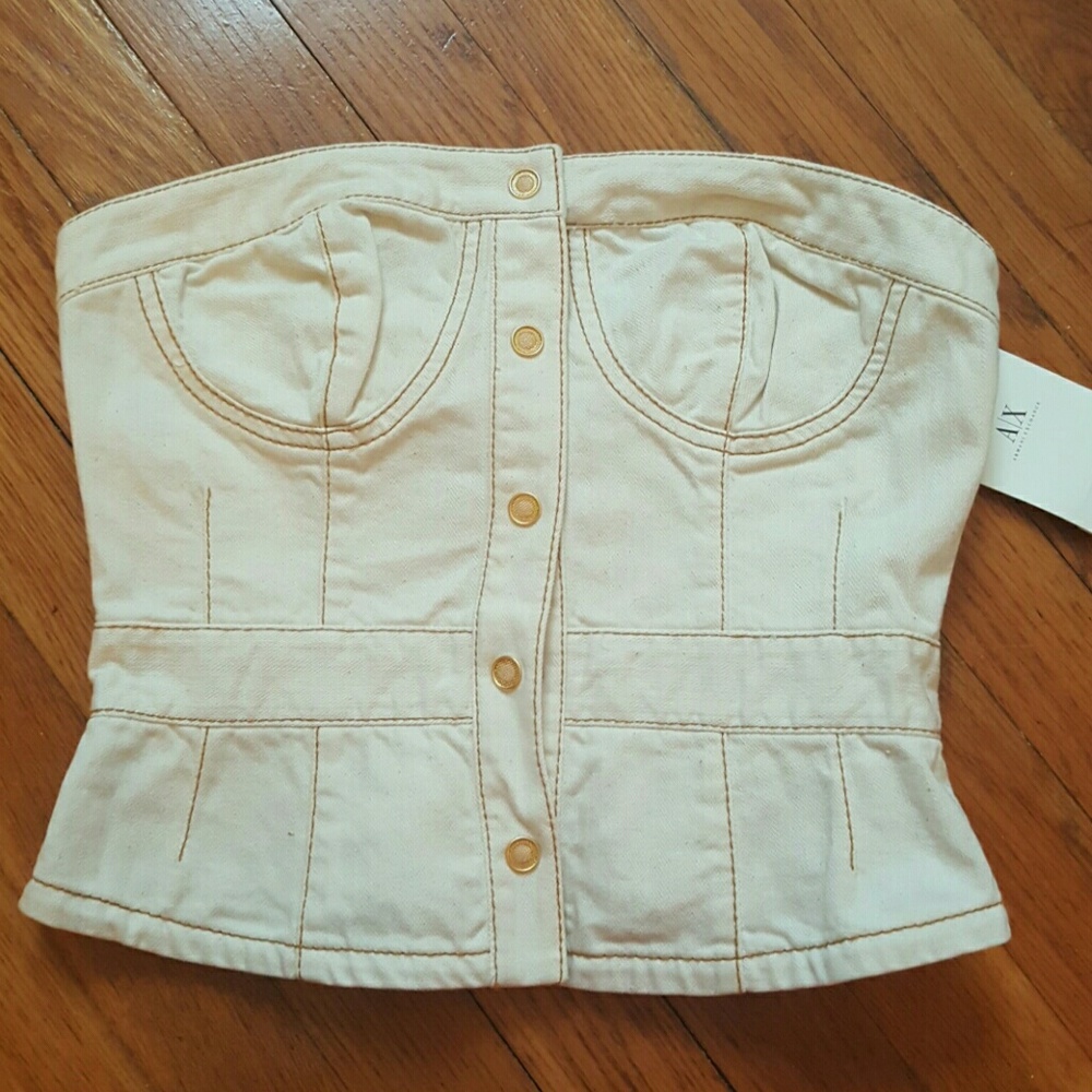 Armani Exchange corset style top