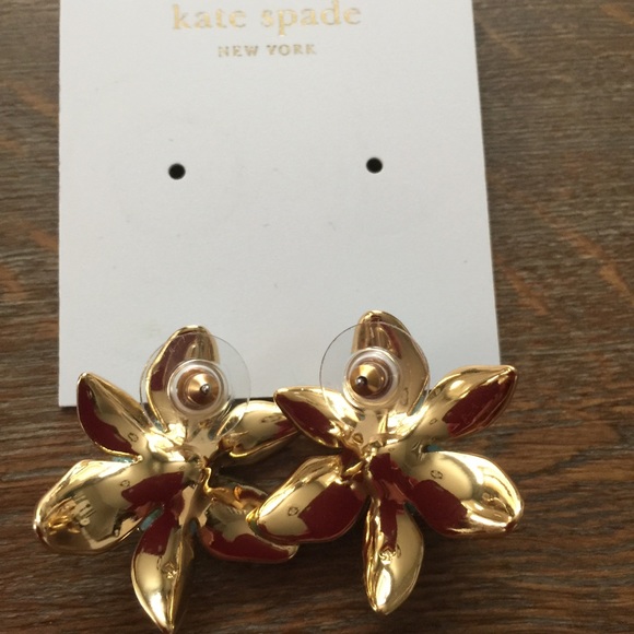 Kate Spade Lovely Lillies Stud Earrings - Picture 4 of 4