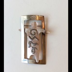 SALE Sterling Let Me Out Brooch