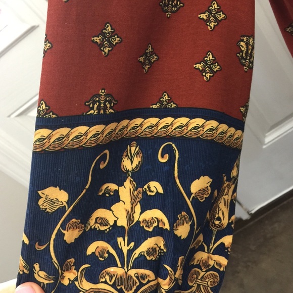 Rust/Navy Dress - Picture 3 of 4