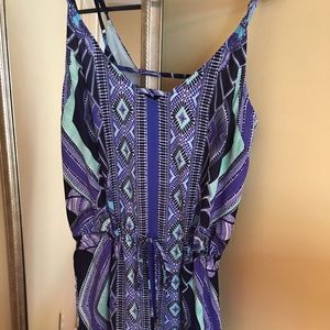 Lined, adjustable strap dress