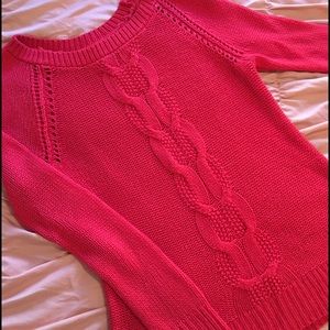 Cable knit sweater