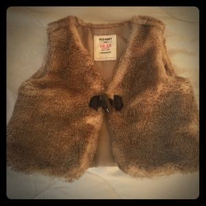 Faux fur vest