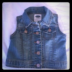 Denim jean vest