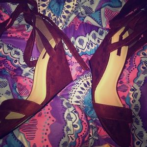 Burgundy heels