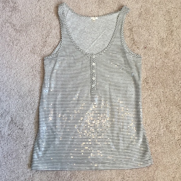 J.Crew sequin front tank, size XS