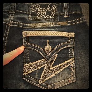 Rock and Roll cowgirl lowrise jeans 31x34