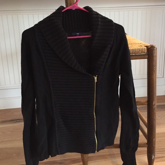 GAP black Zip sweater
