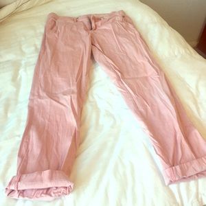Comfy Pink Anthropologie Capris