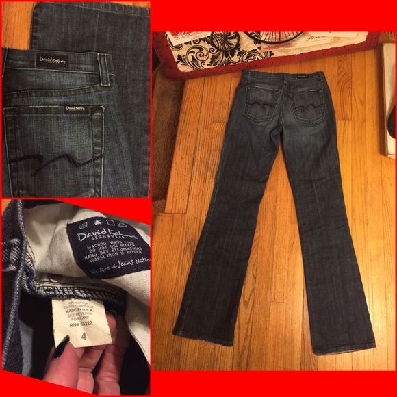 SZ 4-DAVID KAHN BOOTCUT JEANS-33" INSEAM - Picture 3 of 4