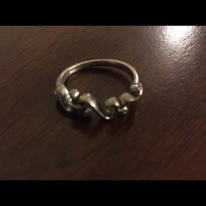 Open heart ring