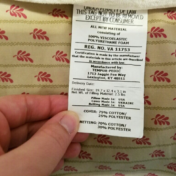 Temper-Pedic Pillow - Picture 3 of 4