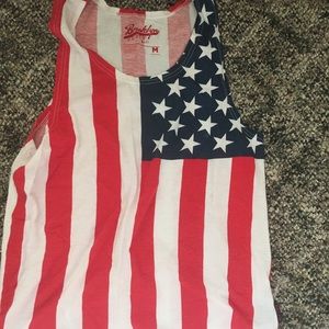 Men's American Flag tank size medium