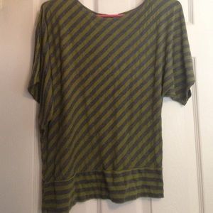 Army Green Flowy Shirt