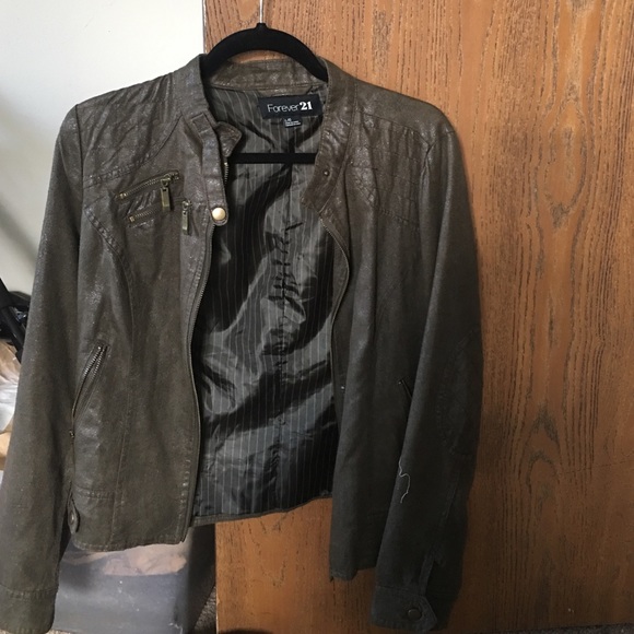 Faux leather jacket