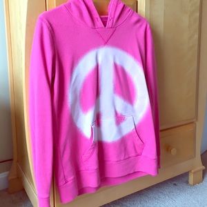 Peace pink sweatshirt