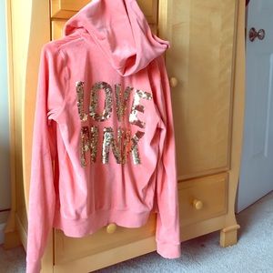 Pink hoodie
