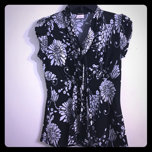 Maurice's Tie Neck Blouse