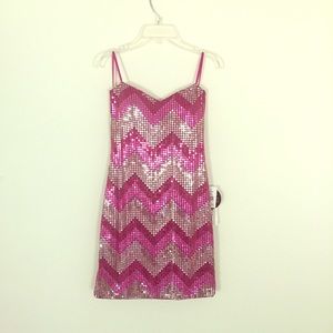 Juniors sequin mini dress