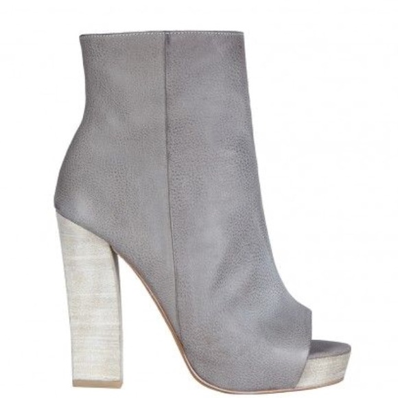 All saints 5 inch heel open toe size 7 grey