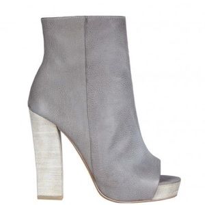 All saints 5 inch heel open toe size 7 grey