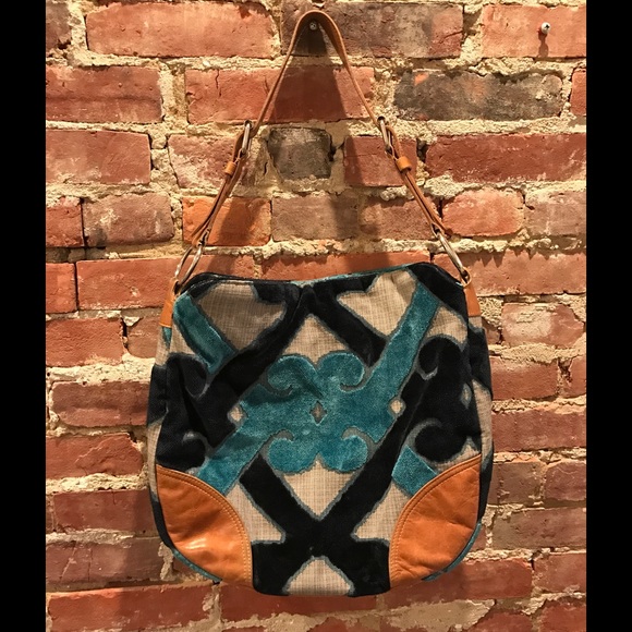 Glenda Gies Chenille Shoulder Bag