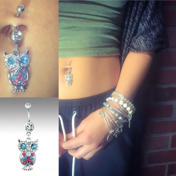 Owl Naval Ring Belly Ring