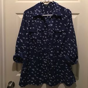 Notations button blouse