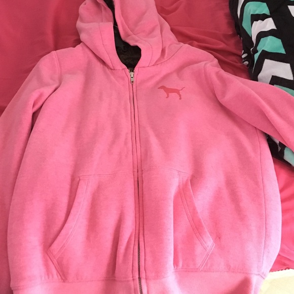 Victoria secrets fur zip up jacket