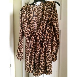 Leopard print romper