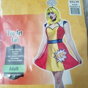 Cute pop art girl costume!!
