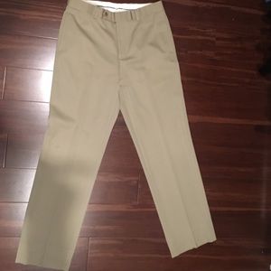 Men's Brooks Brothers khaki suit pants.