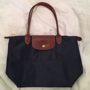 Longchamp Navy 'Le Pliage' Tote