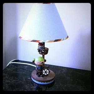 Kids Adorable electric Pirate lamp with shade