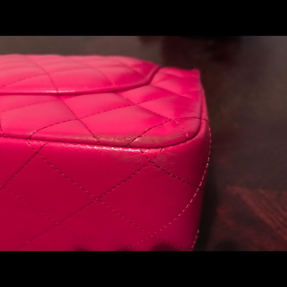 Authentic Red Chanel Classic Medium Flap Bag - Picture 3 of 4